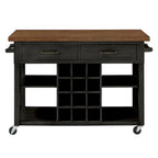 Eleanor Kitchen Island with Wine Rack by iNSPIRE Q Classic
