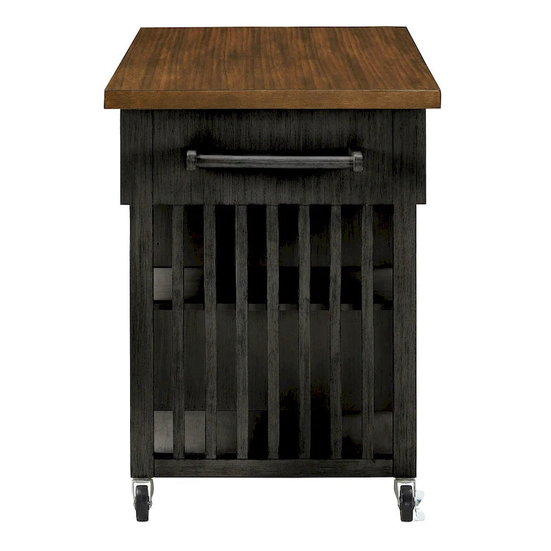 Eleanor Kitchen Island with Wine Rack by iNSPIRE Q Classic