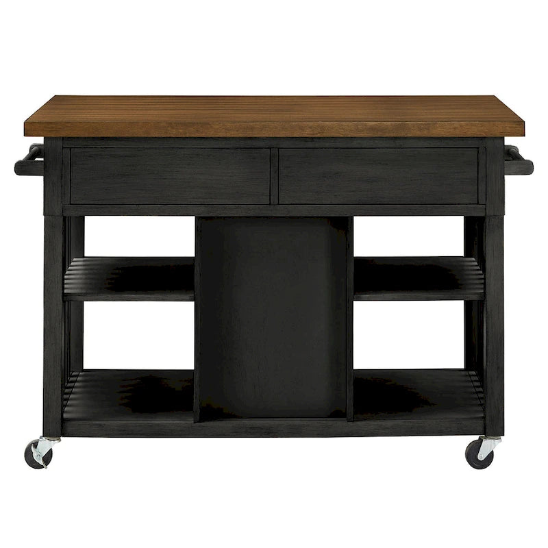 Eleanor Kitchen Island with Wine Rack by iNSPIRE Q Classic