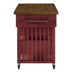 Eleanor Kitchen Island with Wine Rack by iNSPIRE Q Classic
