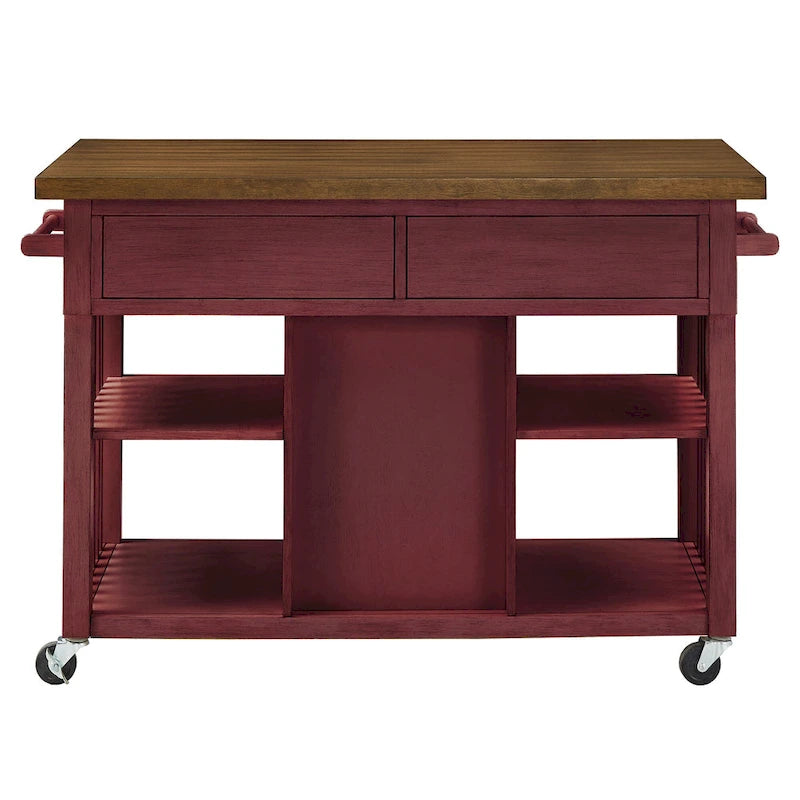 Eleanor Kitchen Island with Wine Rack by iNSPIRE Q Classic