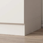 70.9H x 63W Kerrogee Wardrobe Airmories 4 Doors Hanging Rod White