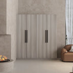 70.9H x 63W Kerrogee Wardrobe Airmories 4 Doors Hanging Rod White