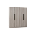 70.9H x 63W Kerrogee Wardrobe Airmories 4 Doors Hanging Rod White