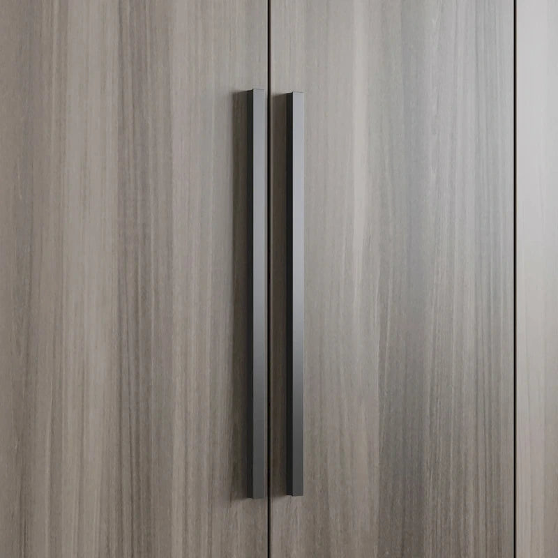 70.9H x 63W Kerrogee Wardrobe Airmories 4 Doors Hanging Rod White