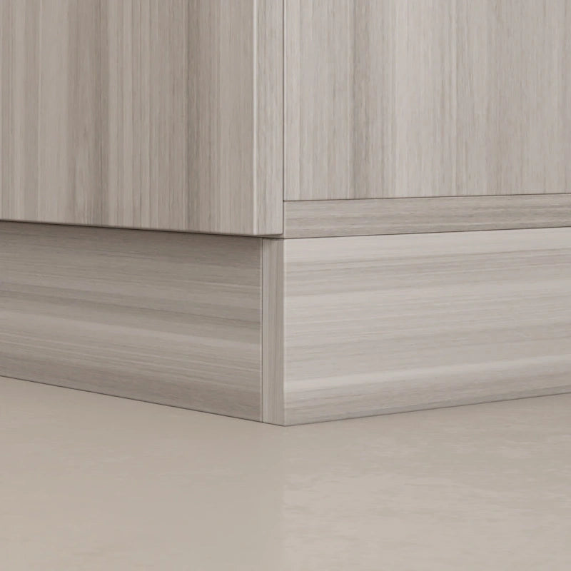 70.9H x 63W Kerrogee Wardrobe Airmories 4 Doors Hanging Rod White