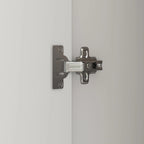 70.9H x 63W Kerrogee Wardrobe Airmories 4 Doors Hanging Rod White