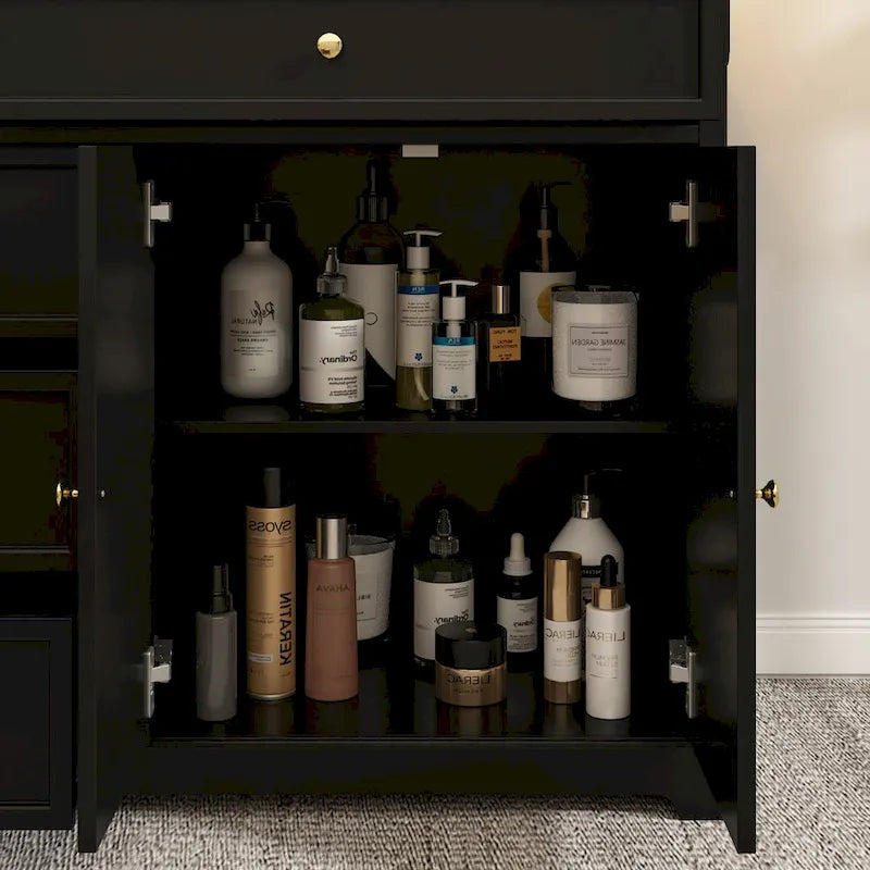 Dresser Sideboard Storage Cabinet Modern Contemporary Lacquered