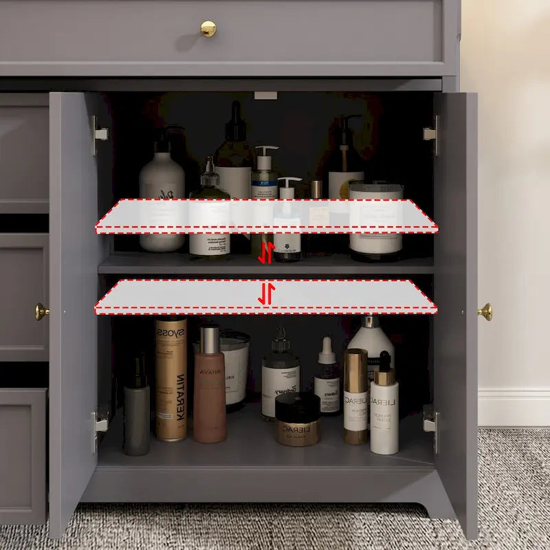 Dresser Sideboard Storage Cabinet Modern Contemporary Lacquered