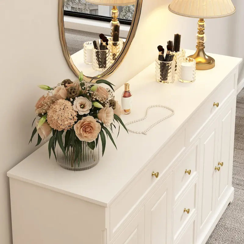 Dresser Sideboard Storage Cabinet Modern Contemporary Lacquered