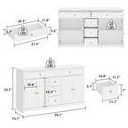 Dresser Sideboard Storage Cabinet Modern Contemporary Lacquered