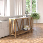 Farmhouse Style Rustic Entryway Console Table