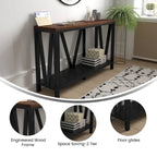 Farmhouse Style Rustic Entryway Console Table