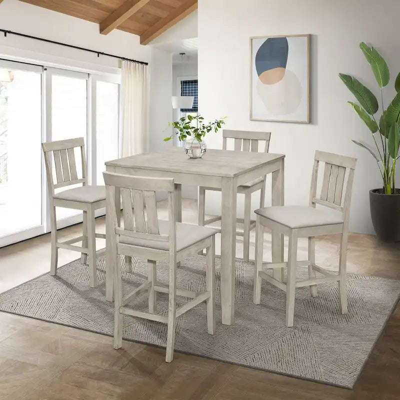 CraftPorch Clean-lines 5-piece Counter Height Dining Set