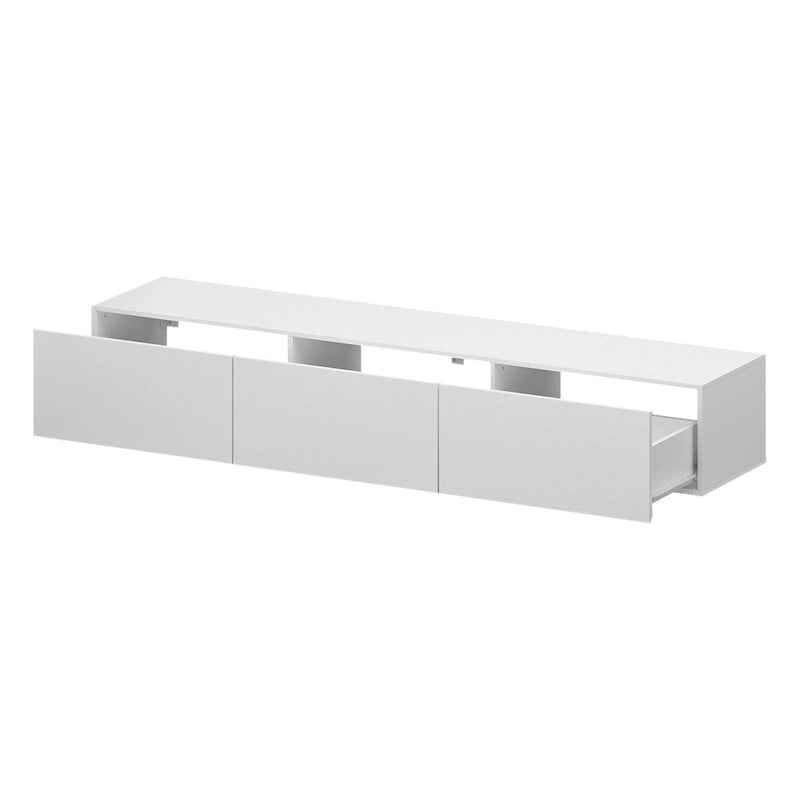 Wall Floating Media Consoles Hanging TV Console With Light TV Stand