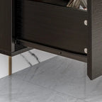 Wall Floating Media Consoles Hanging TV Console With Light TV Stand