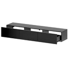 Wall Floating Media Consoles Hanging TV Console With Light TV Stand