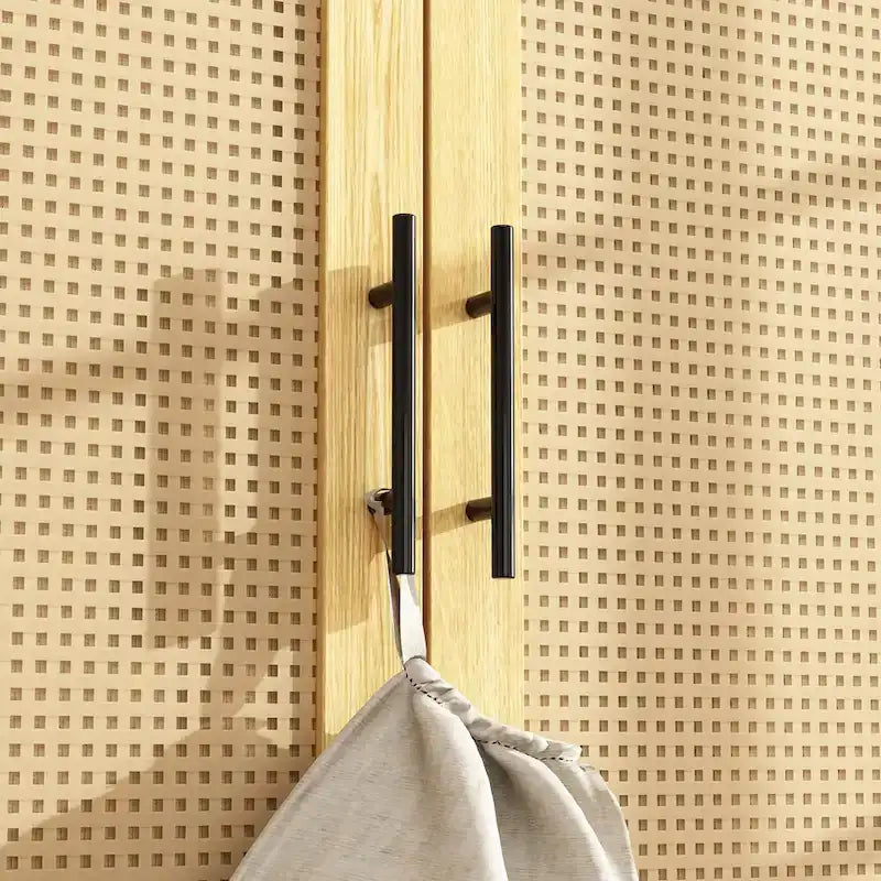 Modern Armoire Cabinet with Drawers - Wood Wardrobe Closet for Storage