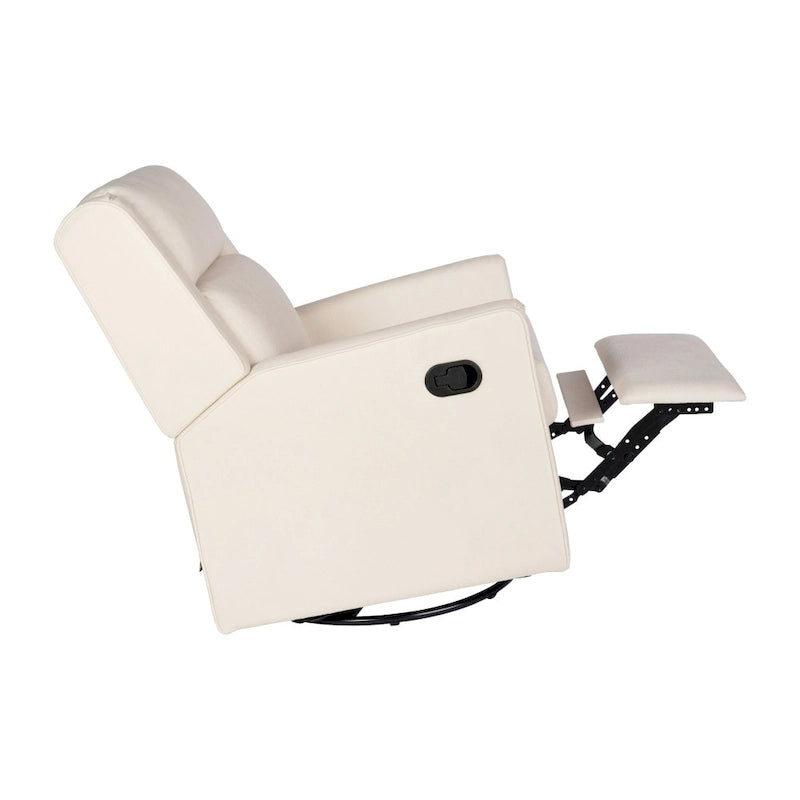Manual Rocking Recliner Chair with Swivel and Gliding Motion