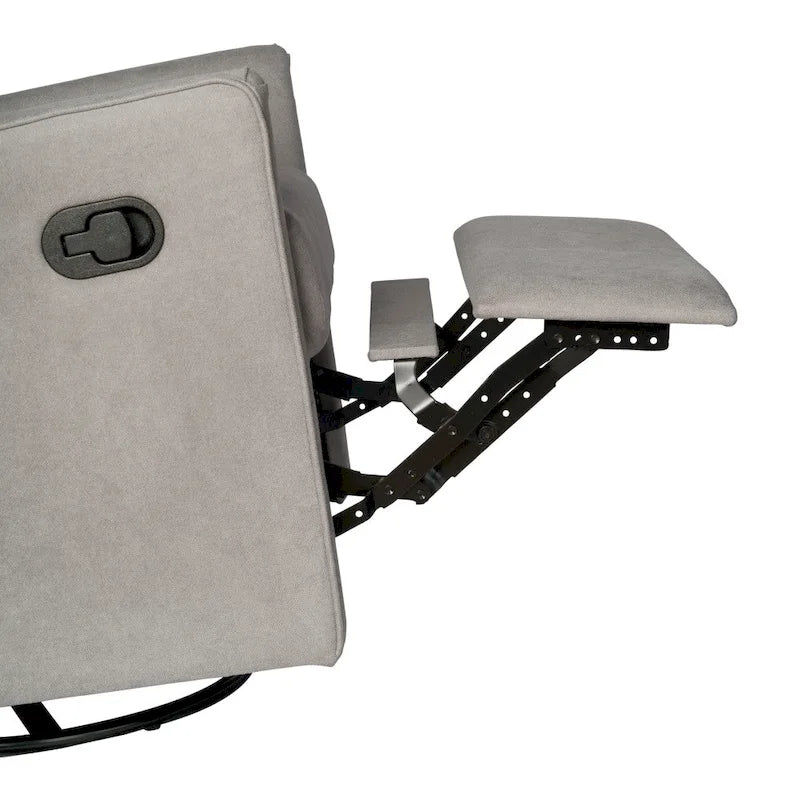 Manual Rocking Recliner Chair with Swivel and Gliding Motion