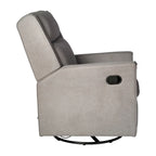 Manual Rocking Recliner Chair with Swivel and Gliding Motion