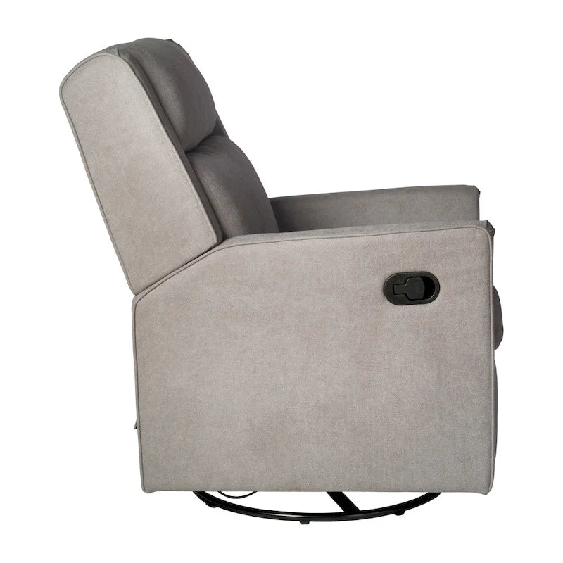 Manual Rocking Recliner Chair with Swivel and Gliding Motion
