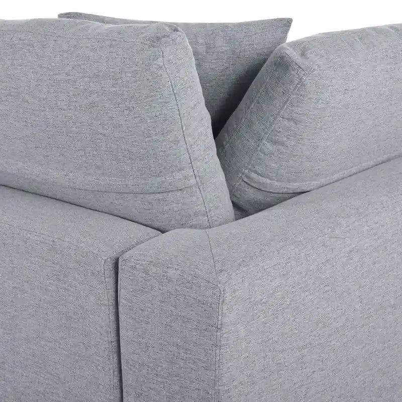 U-Shape Sectional Sofa, 2 Large Chaise with Removable Ottomans