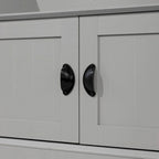 4 Hook Hallway Tree with Storage Bench and Upper Cubbies