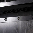 4 Hook Hallway Tree with Storage Bench and Upper Cubbies