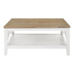Briggston Brown and White Square Coffee Table