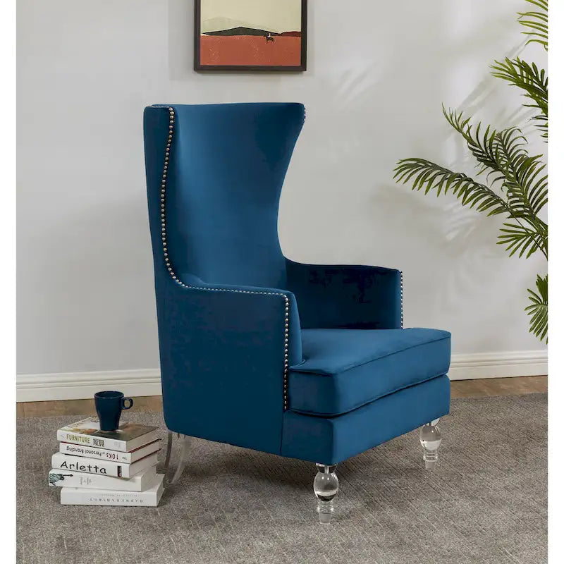 SAFAVIEH Couture Cath Modern Wingback Chair - 29Wx32Dx45H