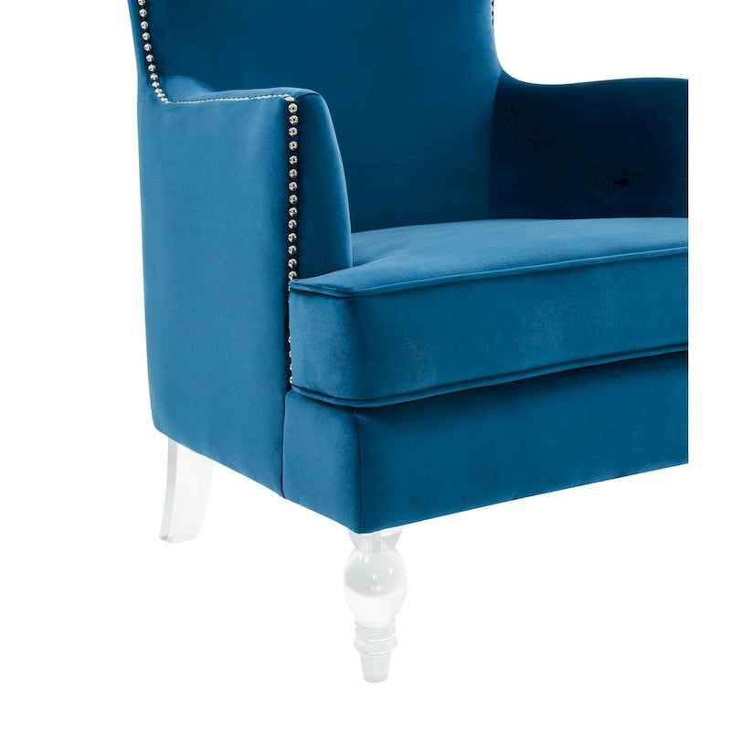 SAFAVIEH Couture Cath Modern Wingback Chair - 29Wx32Dx45H