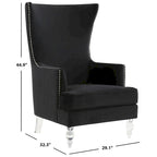 SAFAVIEH Couture Cath Modern Wingback Chair - 29Wx32Dx45H