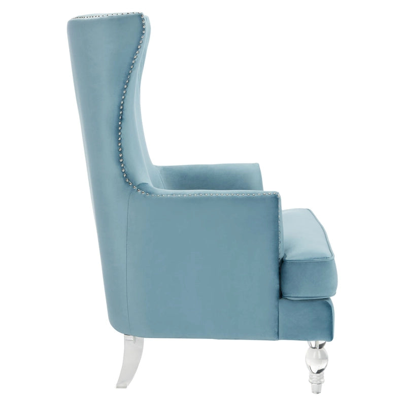 SAFAVIEH Couture Cath Modern Wingback Chair - 29Wx32Dx45H