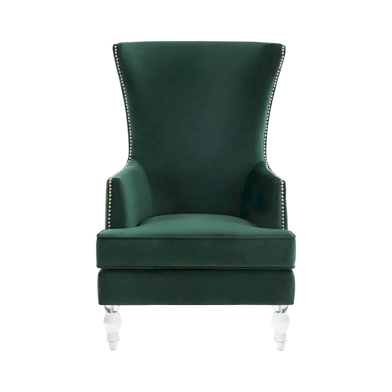 SAFAVIEH Couture Cath Modern Wingback Chair - 29Wx32Dx45H