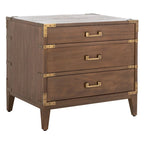 SAFAVIEH Couture Girija 3-Drawer Wood Nightstand