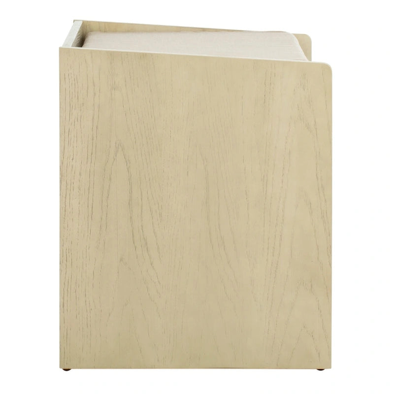 SAFAVIEH Roseanna Shoe Storage Bench Oak / Beige - 34 W x 18 D x 21 H - 34Wx18Dx21H