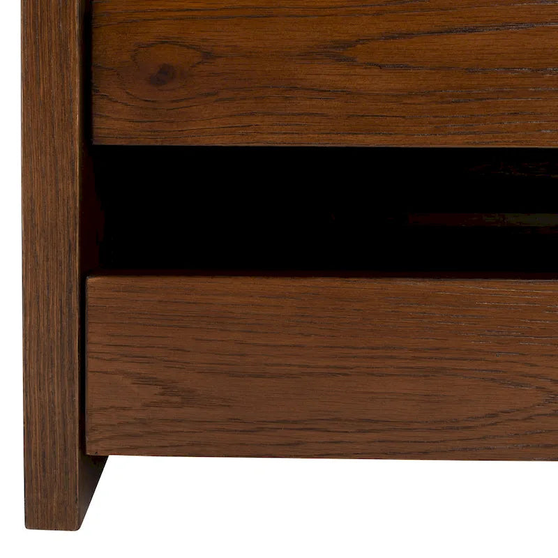 SAFAVIEH Roseanna Shoe Storage Bench Oak / Beige - 34 W x 18 D x 21 H - 34Wx18Dx21H