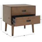 SAFAVIEH Alice 2-Drawer Nightstand