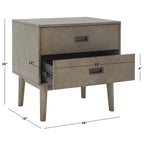 SAFAVIEH Alice 2-Drawer Nightstand