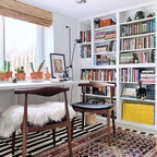 Walnut Dark Wood PU Leather or Beige Fabric Cushion Seat Dining Chairs Desk Side for Living Room Bedroom Kitchen Accent