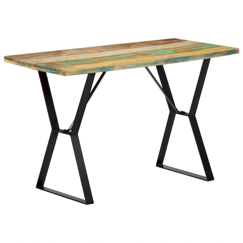 vidaXL Dining Table 47.2x23.6x29.9 Solid Reclaimed Wood - 47.2 x 23.6 x 29.9