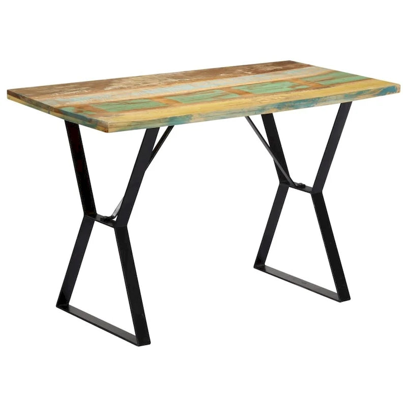 vidaXL Dining Table 47.2x23.6x29.9 Solid Reclaimed Wood - 47.2 x 23.6 x 29.9