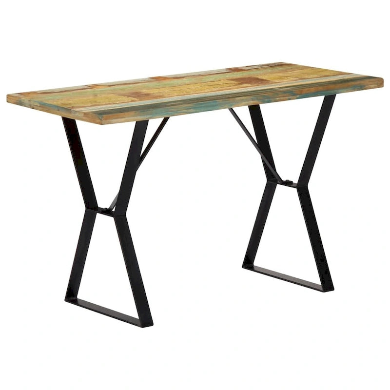 vidaXL Dining Table 47.2x23.6x29.9 Solid Reclaimed Wood - 47.2 x 23.6 x 29.9