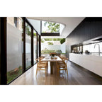 Set of 2 Modern Wood Dining Chair With Back Armchair Hemp Seat For Home Restaurant Office Kitchen