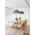 Set of 2 Modern Wood Dining Chair With Back Armchair Hemp Seat For Home Restaurant Office Kitchen