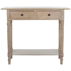 SAFAVIEH Arvilla Grey 2-Drawer Console Table - 37.8 x 13 x 31.9 - 38Wx13Dx32H