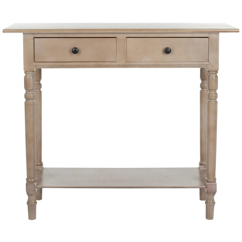 SAFAVIEH Arvilla Grey 2-Drawer Console Table - 37.8 x 13 x 31.9 - 38Wx13Dx32H