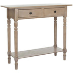 SAFAVIEH Arvilla Grey 2-Drawer Console Table - 37.8 x 13 x 31.9 - 38Wx13Dx32H
