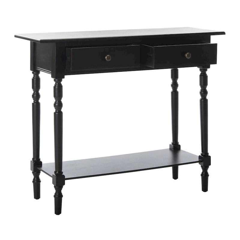 SAFAVIEH Arvilla Grey 2-Drawer Console Table - 37.8 x 13 x 31.9 - 38Wx13Dx32H